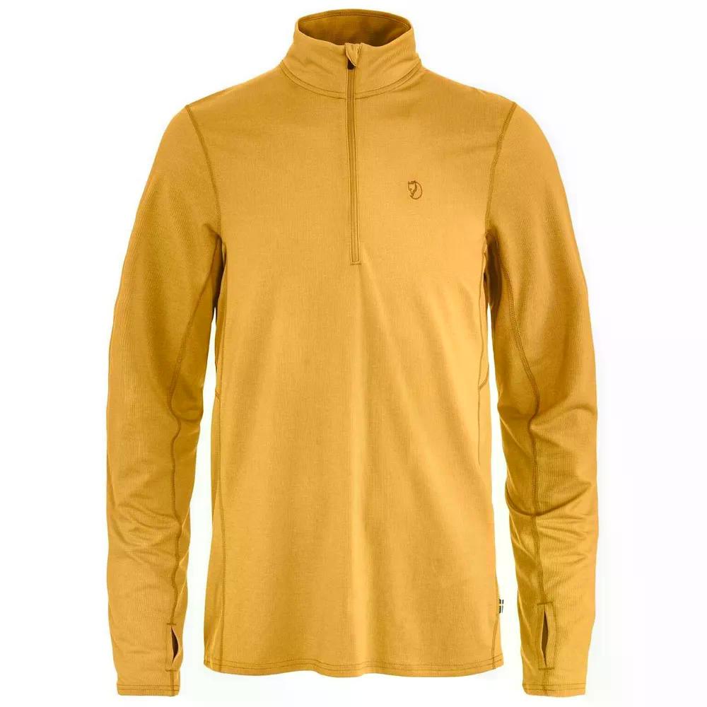 Fjallraven Abisko Day Hike ハーフジップスウェットシャツ （ Ochre ）  [t]