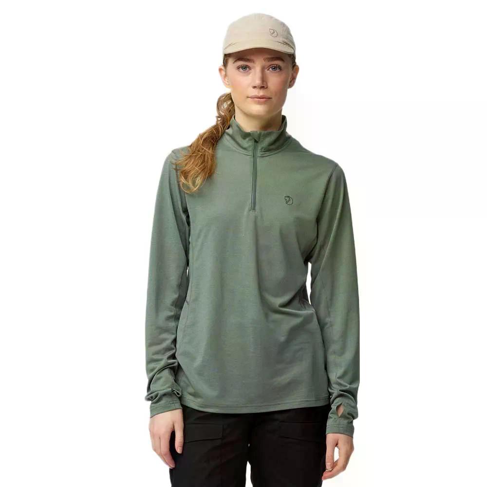 Fjallraven Abisko Day Hike ハーフジップスウェットシャツ （ PatinaGreen ）  [t]