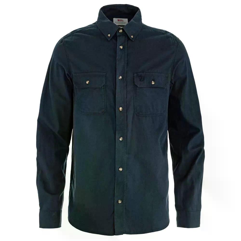 Fjallraven Ovik Lite Flannel 長袖プルオーバー （ DarkNavy ）  [t]