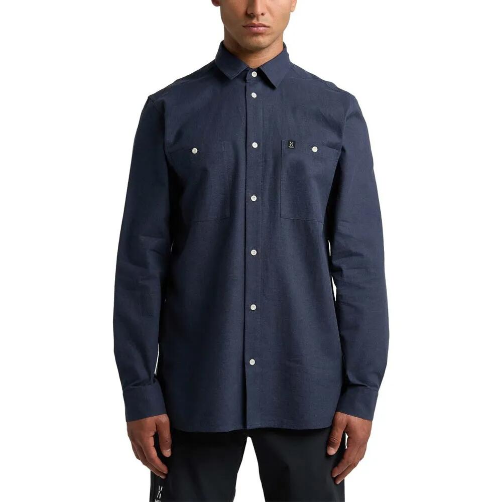 ホグロフス キュリアス ヘンプ ロング衣手 プルオーバー （ Tarn Blue ） | HAGLOFS Curious Hemp long sleeve shirt [t]