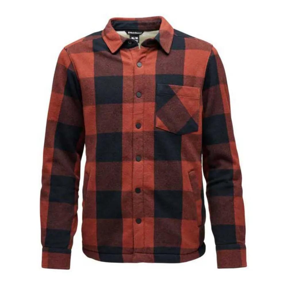 ブラックダイヤモンド プロジェクト ラインド フランネル ロングスリーブ シャツ （ Iron Red / Black ） | BLACK DIAMOND Project Lined Flannel long sleeve shirt [t]