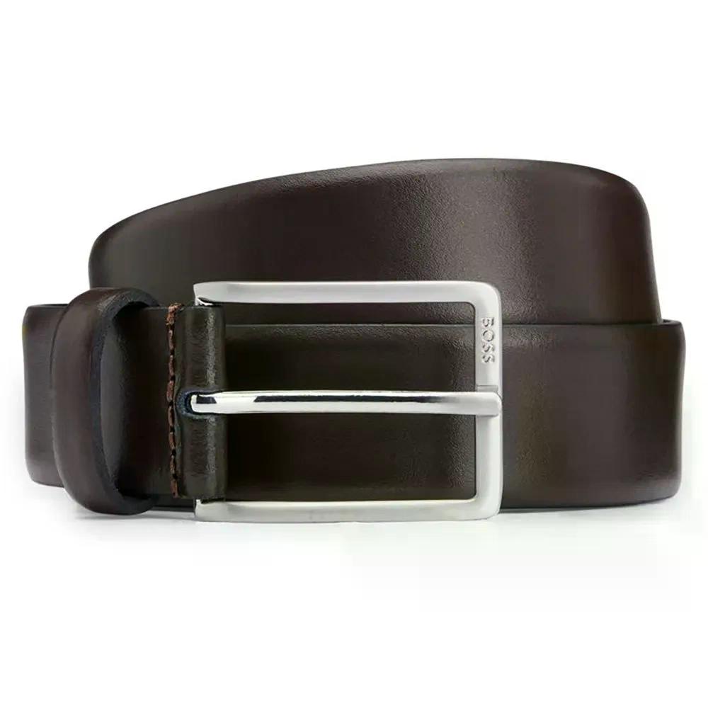 ボス エルマン L Sz35 10249587 ベルト （ DarkBrown ） | BOSS Erman L Sz35 10249587 belt [t]
