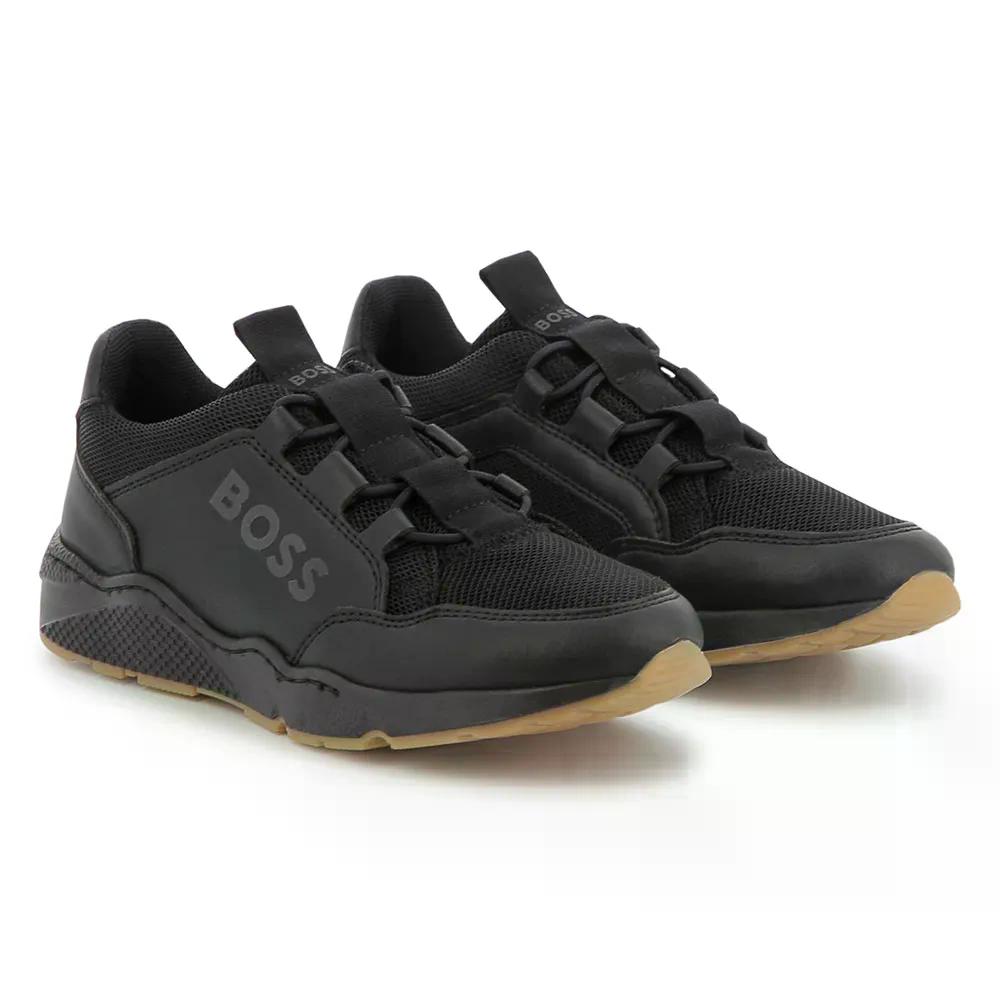 ボス J51648 スニーカー （ Black ） | BOSS J51648 trainers  [t]