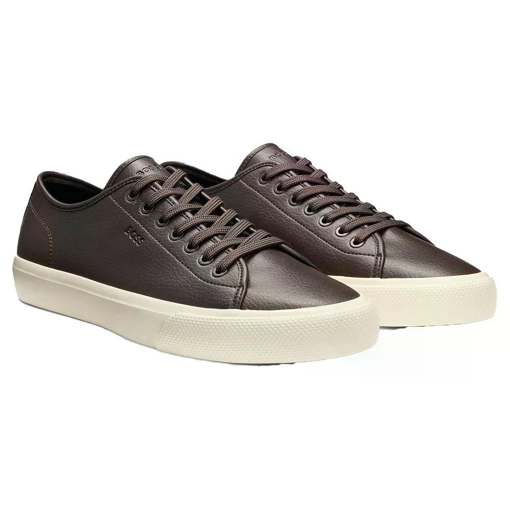 主任者 エイデン 10263031 01 スニーカー （ DarkBrown ） | BOSS Aiden 10263031 01 trainers  [t]