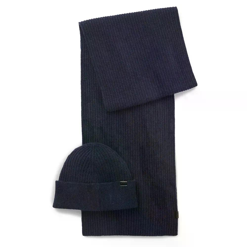主任者 ユボルディ 10277223 ビーニー （ DarkBlue ） | BOSS Uboldi 10277223 beanie  [t]
