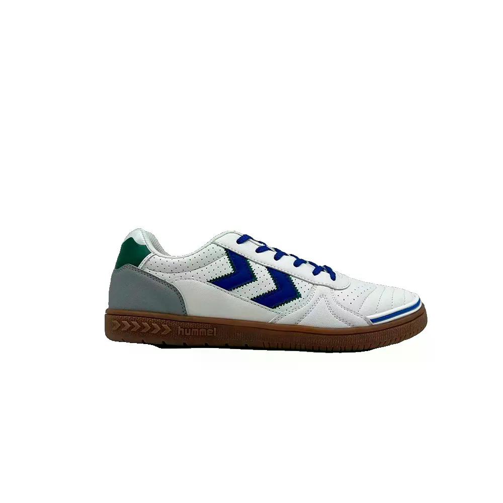 ヒュンメル プレイフル インドア トレーナーズ （ White/Blue ） | HUMMEL Playfulindoor trainers  [t]