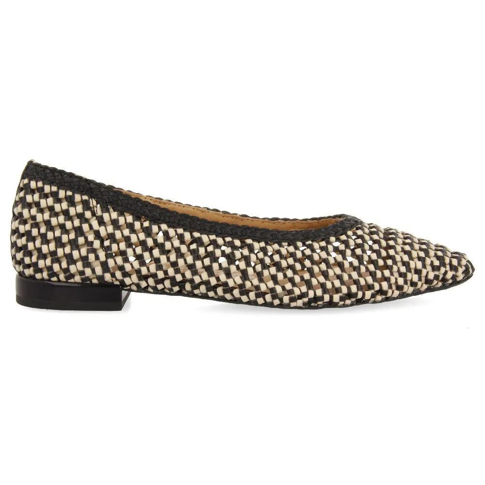 ジオセッポ アセルトン バレエパンプス レディース （ Black / White ） | GIOSEPPO Atherton ballet pumps Women [t]