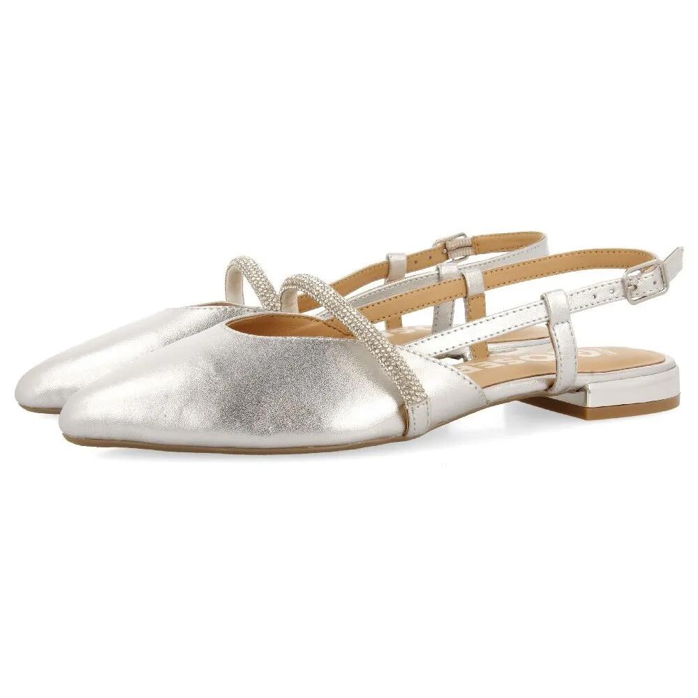 ジオセッポ ゴドラノ バレーパンプス レディース （ Silver ） | GIOSEPPO Godrano ballet pumps Women [t]