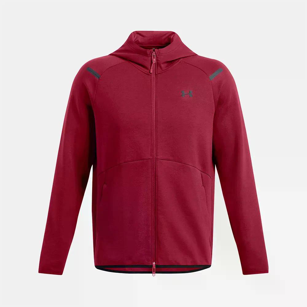 アンダーアーマー アンストッパブル フリース EU フルジップ トレーナー （ Cardinal/Black ） | UNDER ARMOUR Unstoppable Fleece EU full zip sweatshirt  [t]