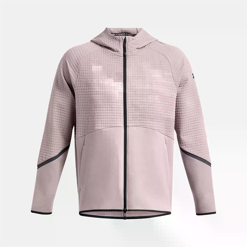 アンダーアーマー アンストッパブル フリース テクスチャード フルジップ トレイナー （ TetraGray/Black ） | UNDER ARMOUR Unstoppable Fleece Textured full zip sweatshirt  [t]