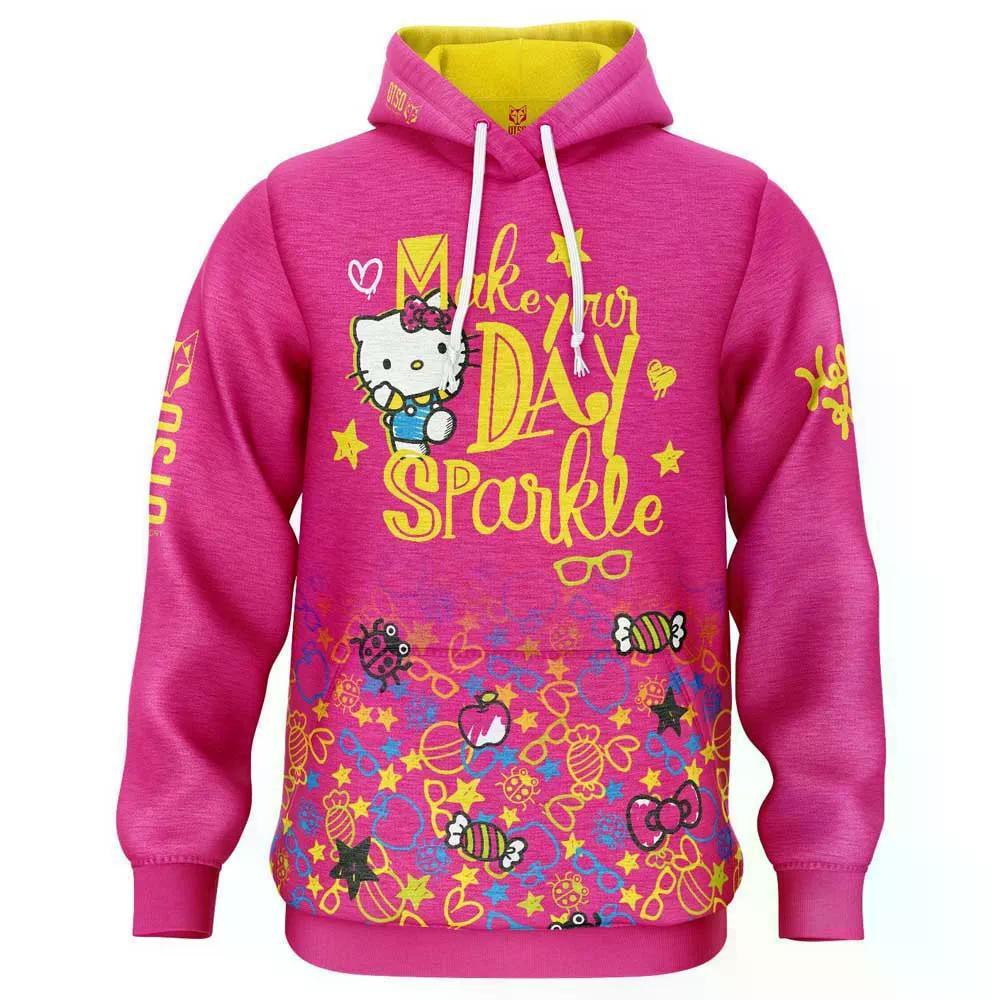 オッツォ 月暈キティ スパークル トレイナー （ Fucsia/Yellow ） | OTSO Hello Kitty Sparkle sweatshirt  [t] アウトドア-その他-スポーツ・アウトドア