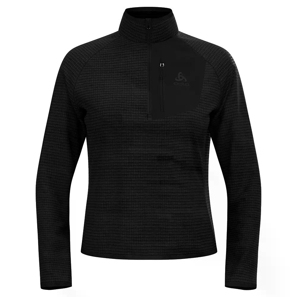 オドロ アセント ハーフジップ スウェットシャツ （ Black ） | ODLO Ascent half zip sweatshirt [t]