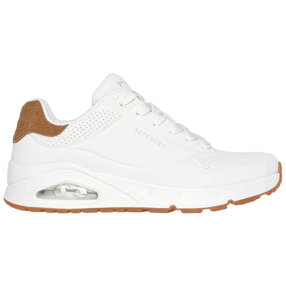 スケッチャーズ ウノ スニーカー （ White Durabuck / Chestnut Suede / Mesh ） | SKECHERS Uno trainers [t]
