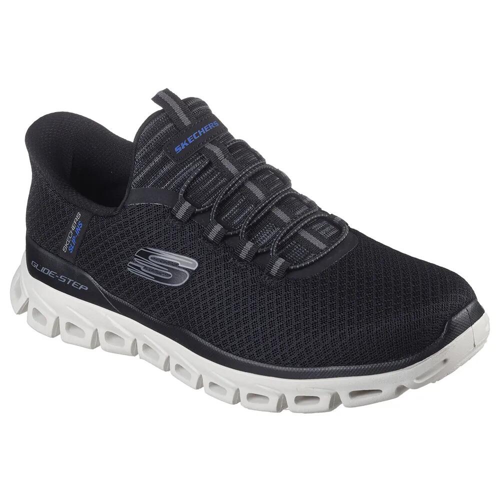 スケッチャーズ グライド 足取り スリップオン シューズ （ Black Mesh / Pu ） | SKECHERS Glide Step slip-on shoes [t]