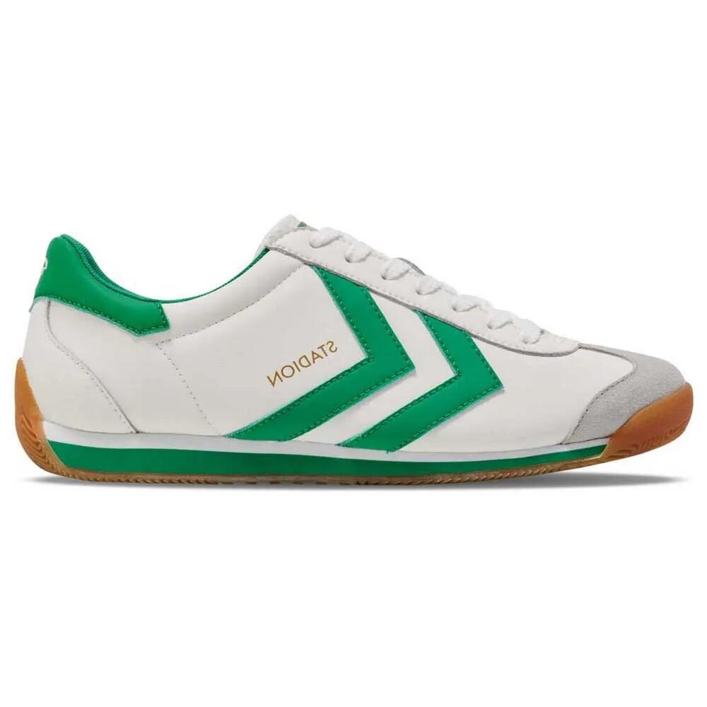 ヒュンメル スタジアム スニーカー （ White / Green ） | HUMMEL Stadion trainers [t]