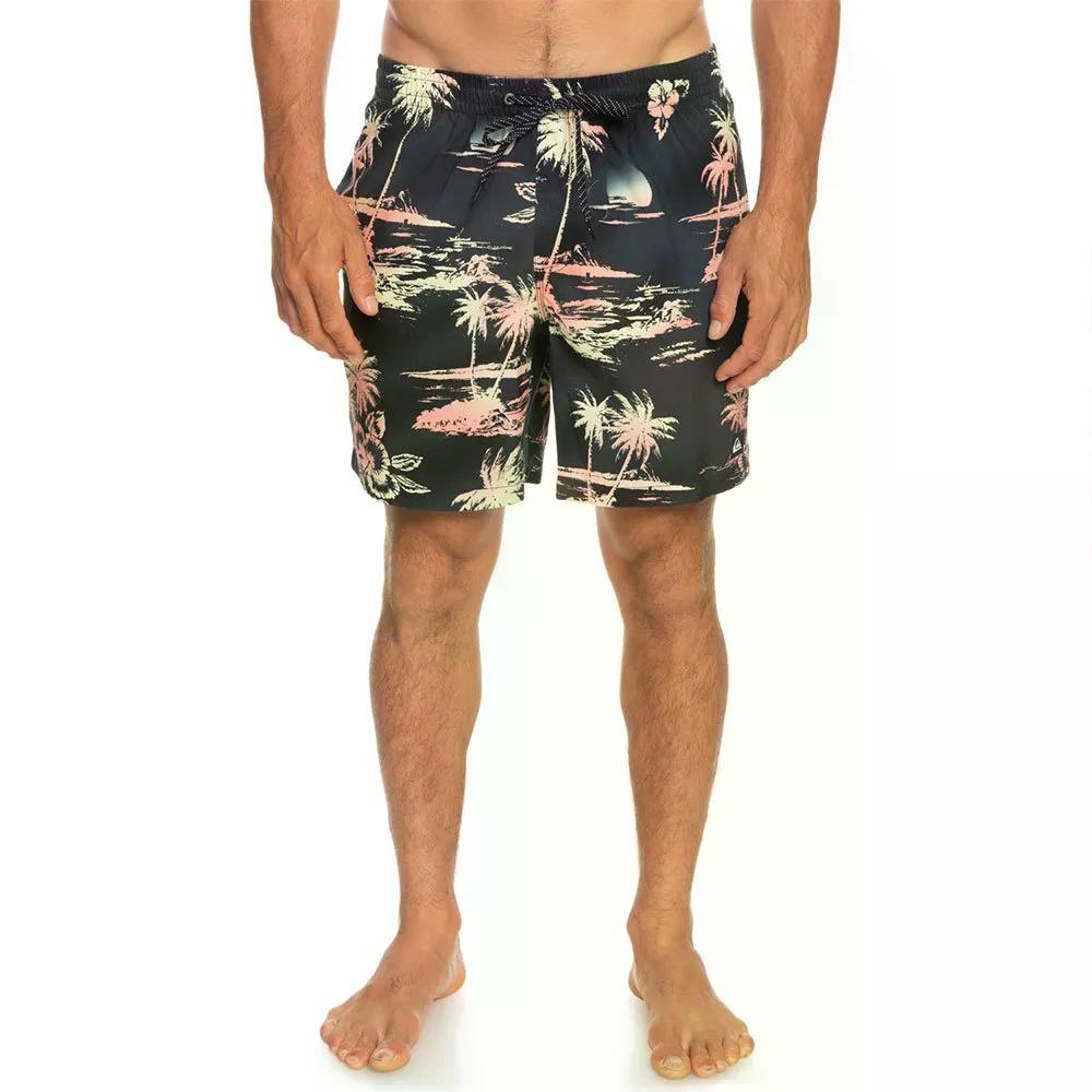 クイックしろがね色 エブリデイ 交ぜ合わせる ヴォレー 17in スイムショーツ 水浴びズボン下 （ Black ） | QUIKSILVER Everyday Mix Volley 17-inch Swim Shorts  [t] 水着-メンズファッション