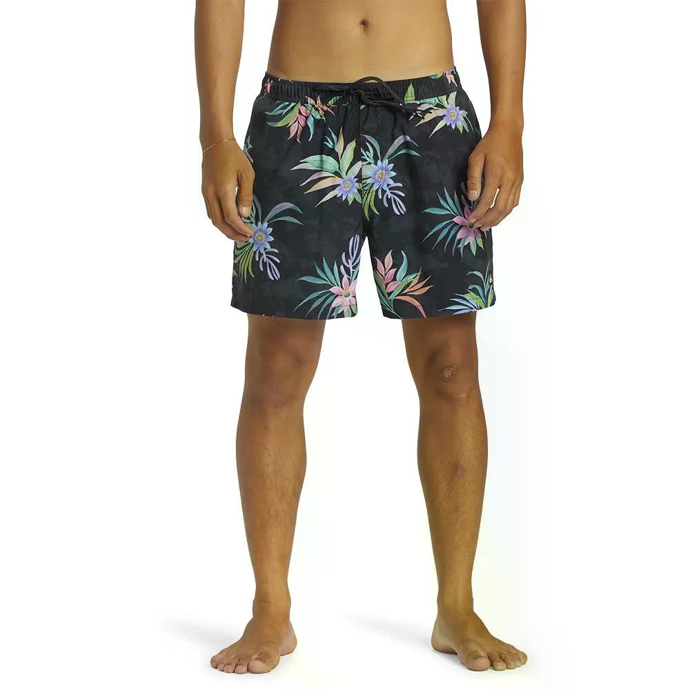 クイックシルバー ミックス ボレー 15インチ スイムショーツ 水泳パンツ （ Black ） | QUIKSILVER Mix Volley 15-inch Swim Shorts [t]
