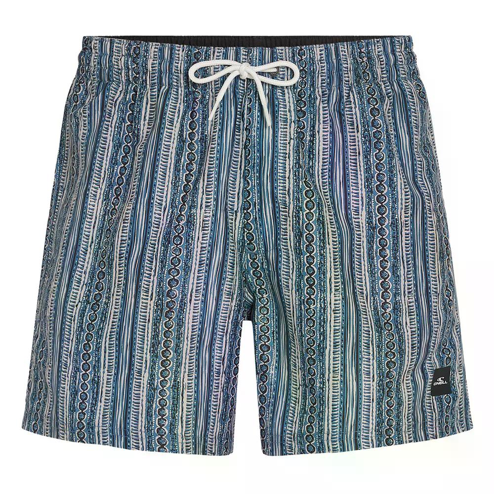 オニール カリ プリント 15インチ スイムショーツ 水泳パンツ （ BluePressedLines ） | O'NEILL Cali Print 15-inch Swim Shorts [t]