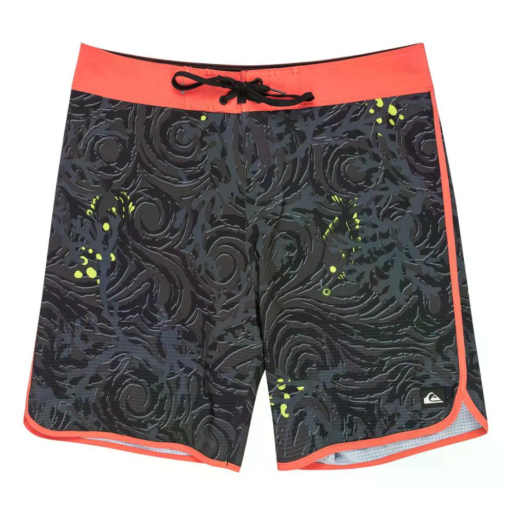 クイックシルバー ハイライン スカロップ 19インチ スイムショーツ 水泳パンツ （ BlackSymbiosea ） | QUIKSILVER Highline Scallop 19-inch Swim Shorts [t]