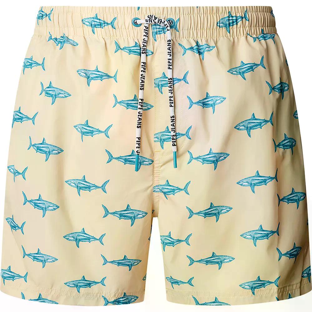 ペペジーンズ シャーク スイムショーツ 水泳パンツ （ DesertYellow ） | PEPE JEANS Shark Swim Shorts [t]