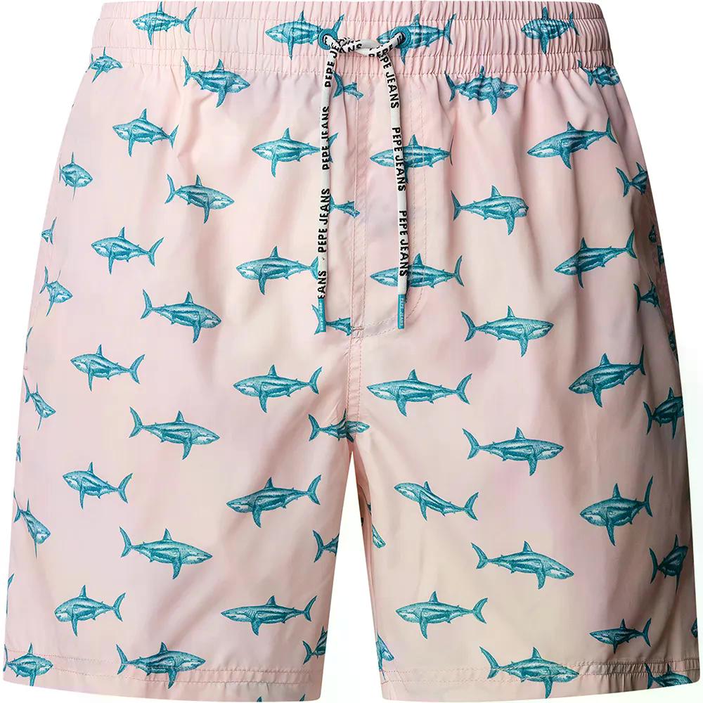 ペペジーンズ シャーク スイムショーツ 水泳パンツ （ SoftPink ） | PEPE JEANS Shark Swim Shorts [t]