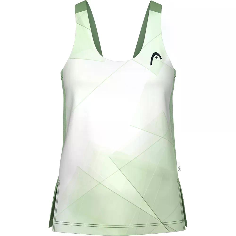 HEAD Spirit ノースリーブティーシャツ （ White/CeleryGreen ）  [t]