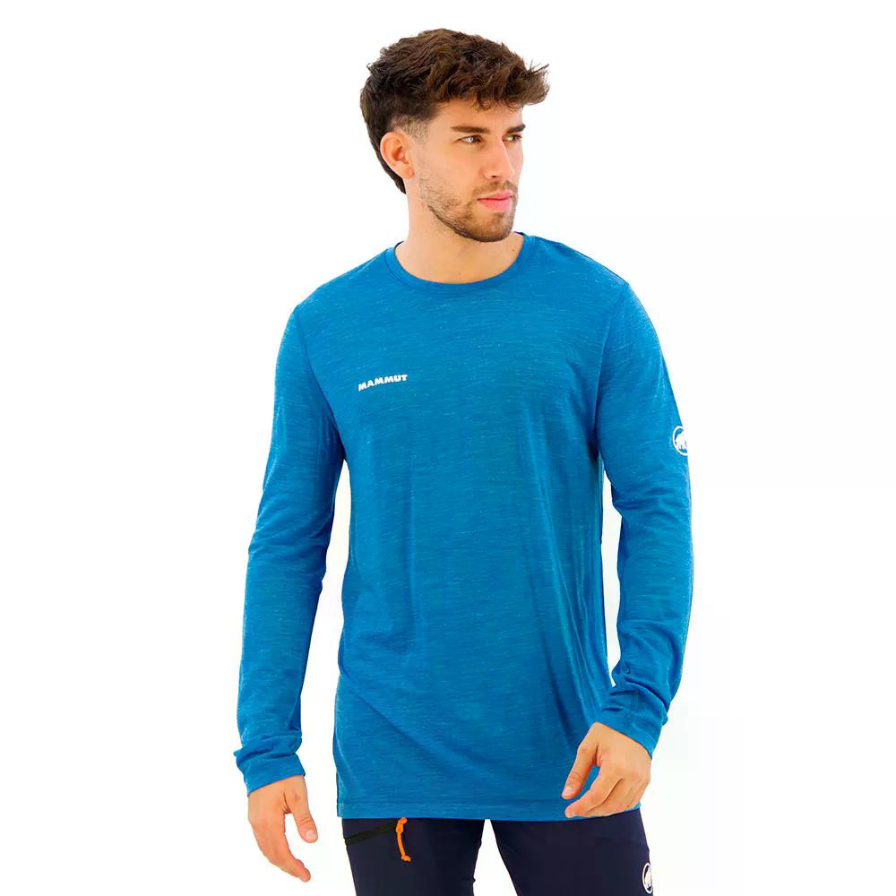 MAMMUT Tree Wool FL 長袖ティーシャツ （ GlacierBlueMelange ）  [t]