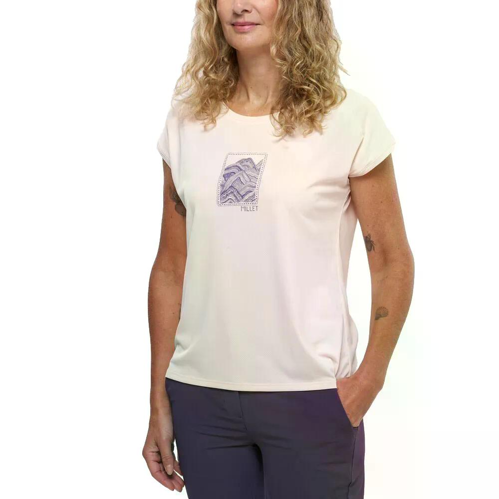 MILLET Seneca 半袖Tシャツ （ VanillaCream ）  [t]