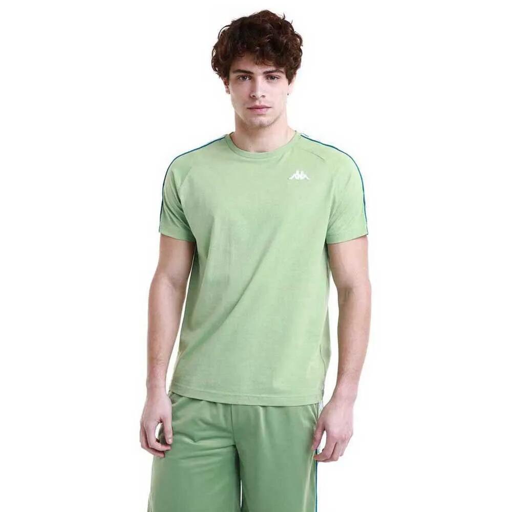 カッパ コエニ スリム ショート スリーブ Tシャツ （ Green Dusty / White / Blue Smurf ） | KAPPA Coeni Slim short sleeve T-shirt [t]