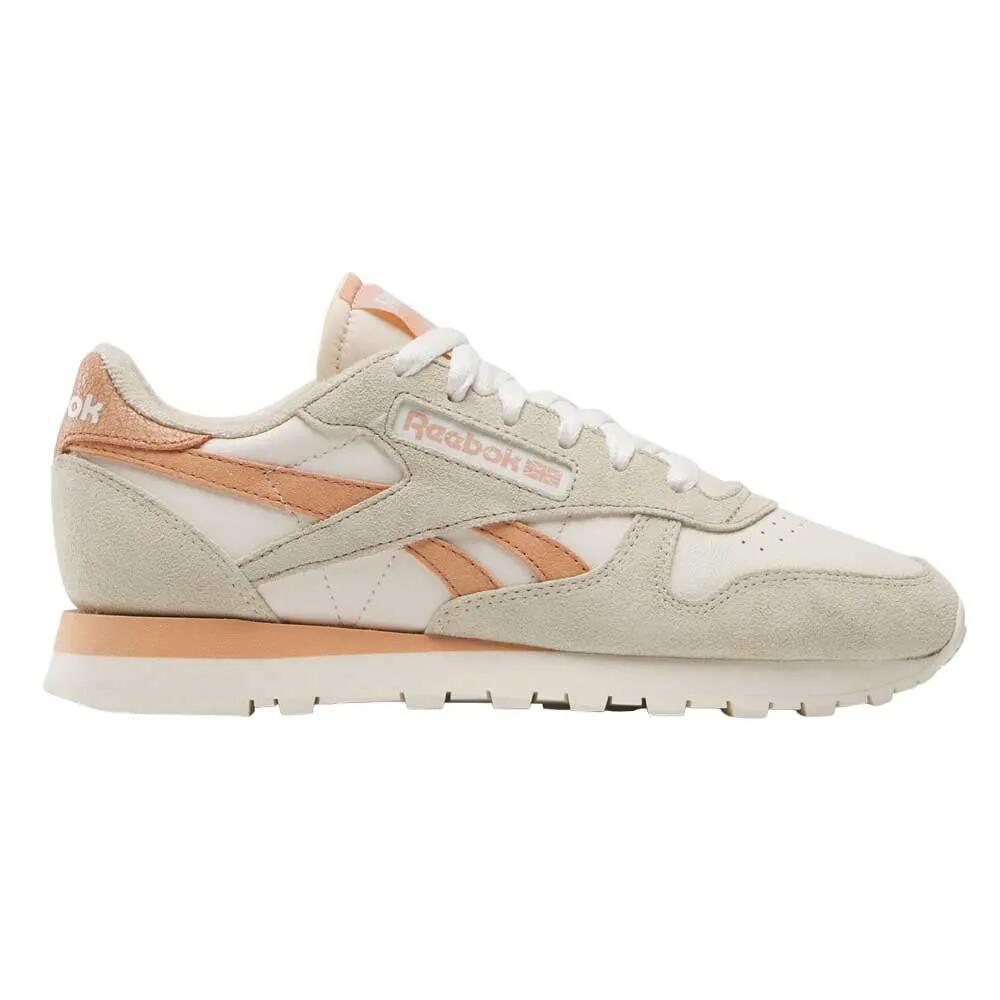 リーボック 古典派音楽 なめし革 スニーカー レディース （ Vintage Chalk / Classic Beige / Clay ） | REEBOK Classic Leather trainers Women [t]