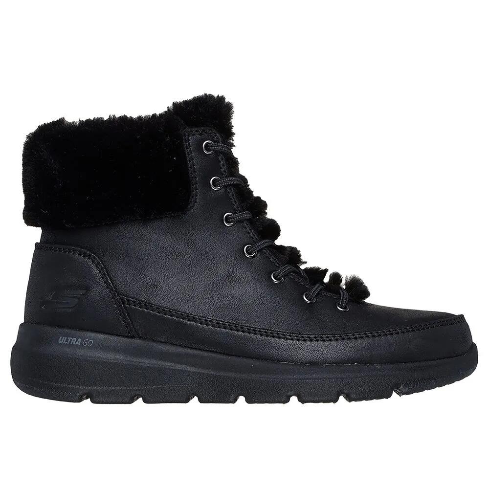 スケッチャーズ グレイシャル ウルトラ ブーティー レディース （ Black Textile ） | SKECHERS Glacial Ultra booties Women [t]