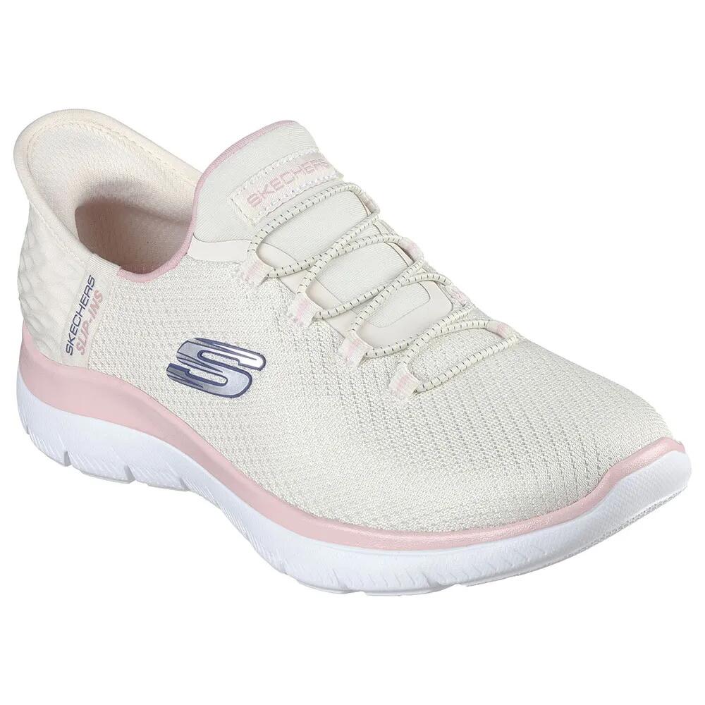 スケッチャーズ サミッツ スニーカー レディース （ Natural Mesh / Pink Trim ） | SKECHERS Summits trainers Women [t]