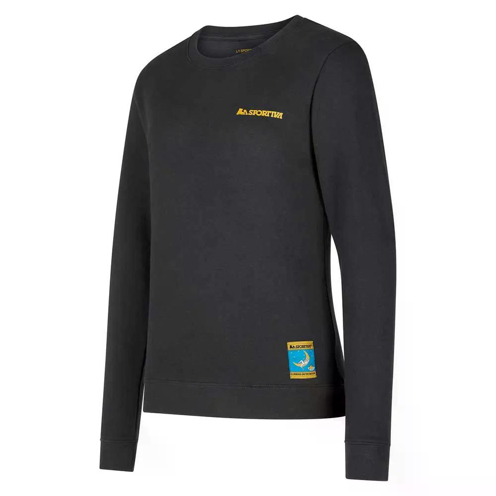 スポルティバ クライミング オン ザ ムーン スウェットシャツ ウィメンズ （ Carbon/Giallo ） | LA SPORTIVA Climbing on the Moon Sweatshirt Women [t]｜クライムスワールド 店