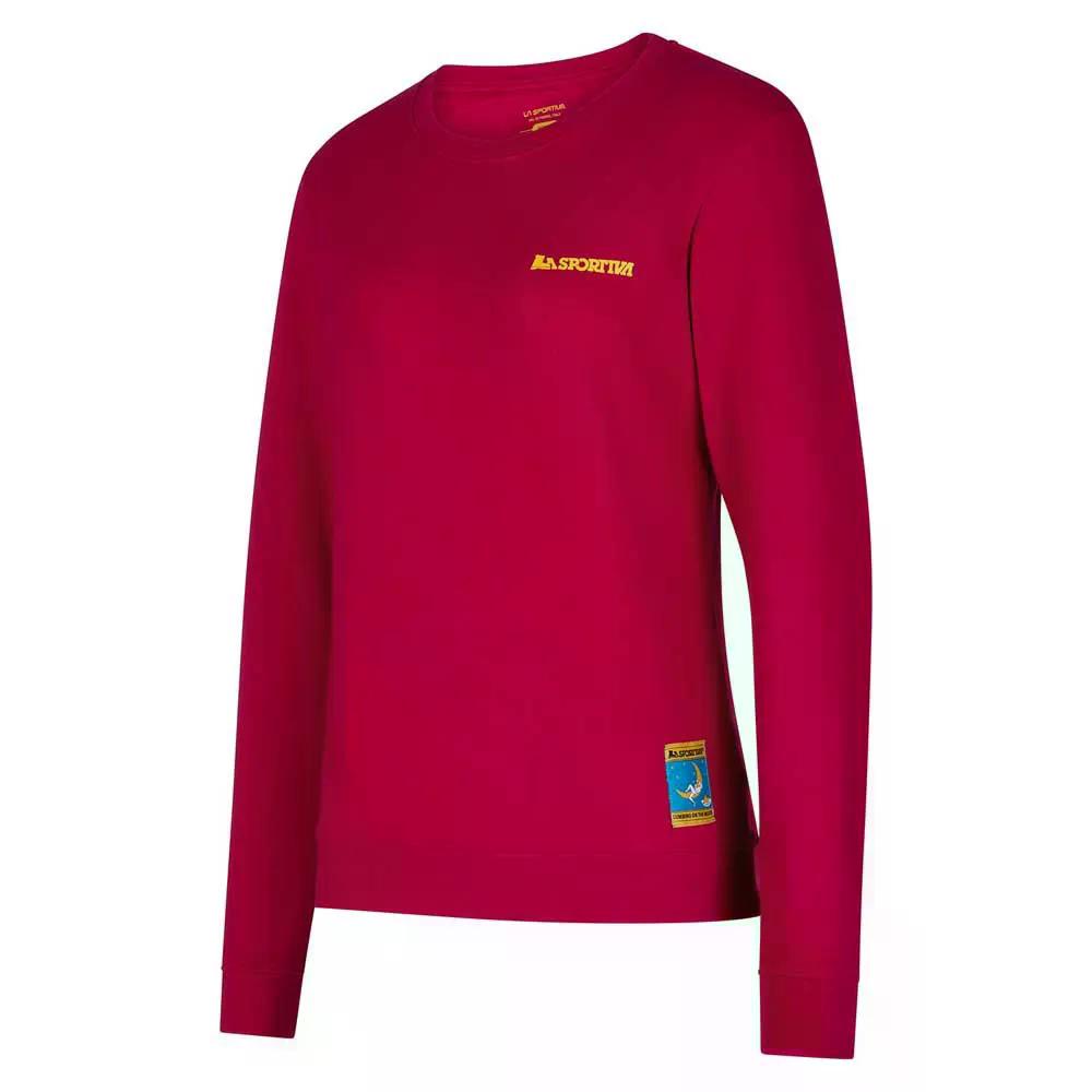 スポルティバ クライミング オン ザ ムーン スウェットシャツ ウィメンズ （ Fucsia/Giallo ） | LA SPORTIVA Climbing on the Moon Sweatshirt Women [t]