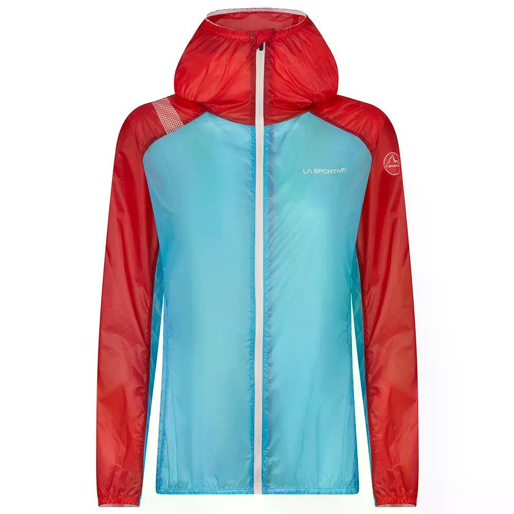 天使の都市 SPORTIVA Briza Windbreaker 上衣 （ MalibuBlue/Hibiscus ）  [t]