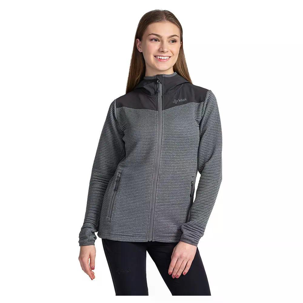 キルピ タナリ フルジップ スウェットシャツ レディース （ DarkGrey ） | KILPI Tanali full zip sweatshirt woman [t]