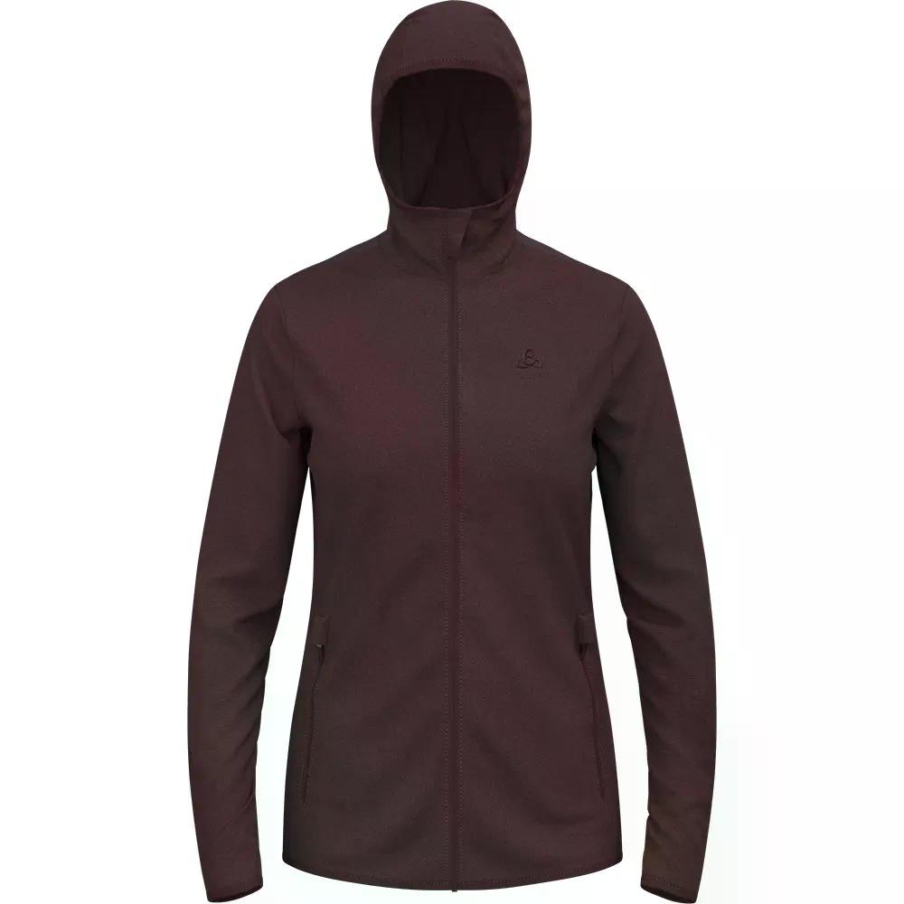 オドロ ロイ フーディ レディース （ Fudge/Black ） | ODLO Roy hoodie woman [t]｜クライムスワールド 店