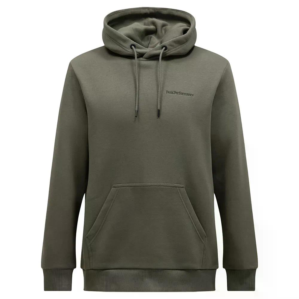 まっ盛り 演技 一風変わった スモール ロゴタイプ フーディ （ PineNeedle ） | PEAK PERFORMANCE Original Small Logo hoodie  [t]