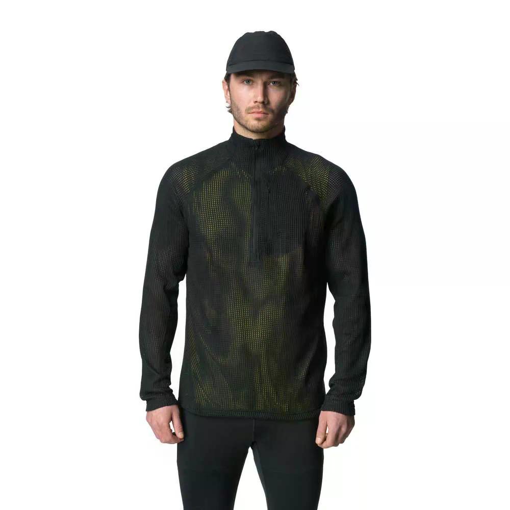 フーディニ ペース フロー ハーフジップ スウェットシャツ （ TrueBlack ） | HOUDINI Pace Flow half zip sweatshirt [t]