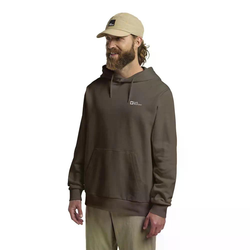 手玉 狼ひと肌 エッセンシャル フーディ （ ColdCoffee ） | JACK WOLFSKIN Essential hoodie  [t] メンズウェア-その他-ウェア