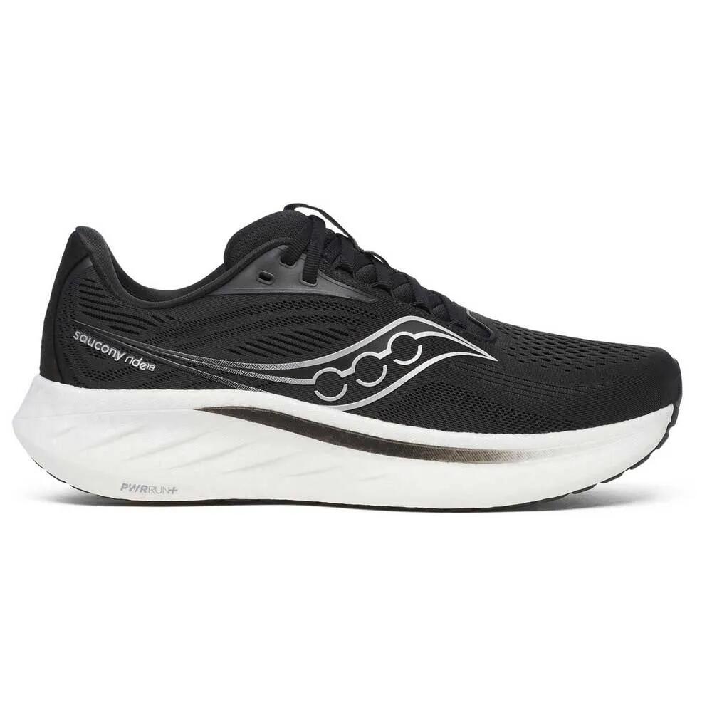 サッカニー ライド 18 ランニング シューズ （ Black/White ） | SAUCONY Ride 18 running shoes [t]