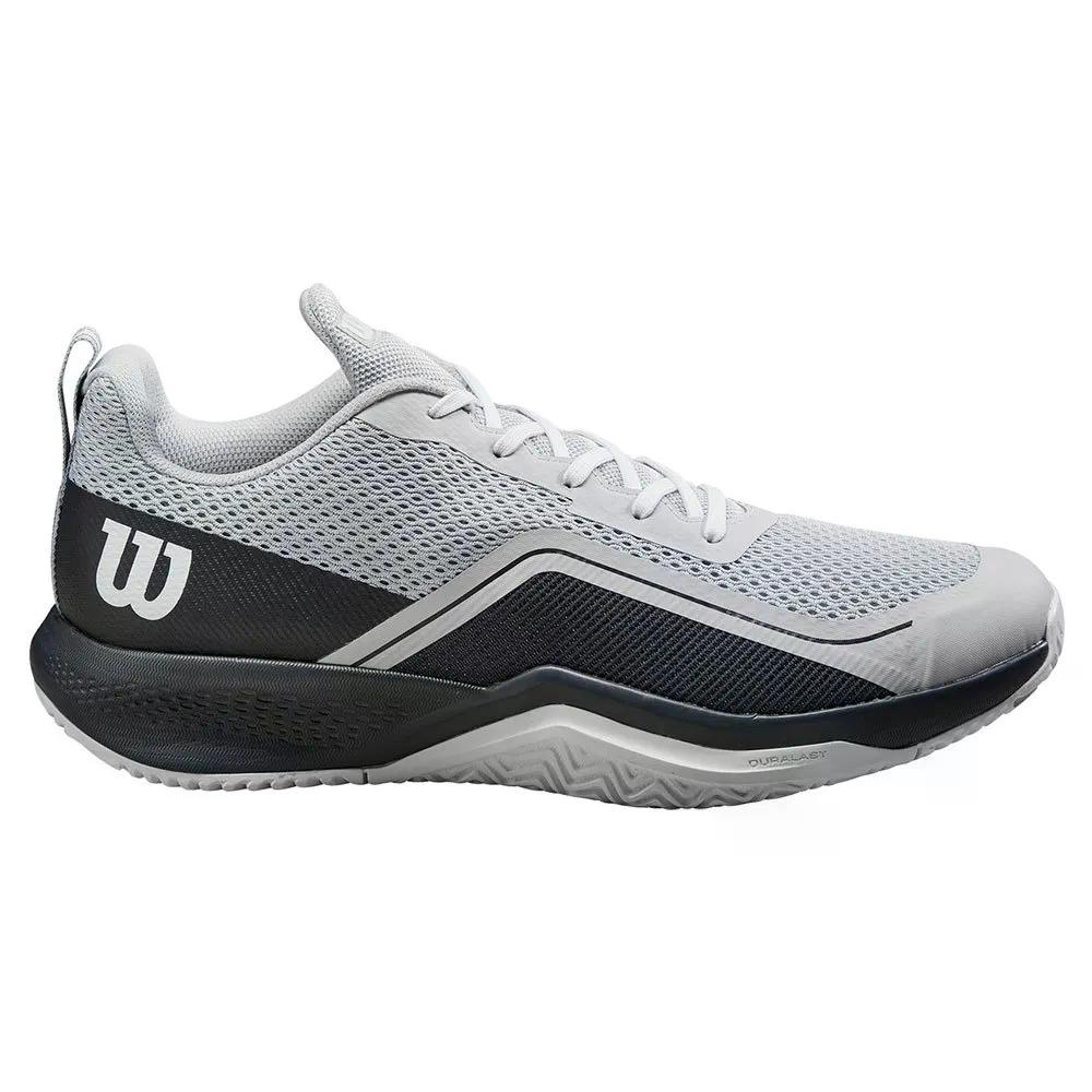 ウィルソン 混雑時 労働者階級 ともし火 オール厚地の外套 庭球シューズ （ PearlBlue/Ebony/White ） | WILSON Rush Pro Lite All Court Tennis Shoes  [t]