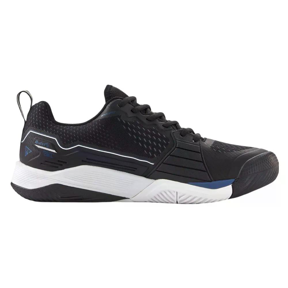 ウィルソン 混雑時 労働者階級 4.5 オール厚地の外套 庭球シューズ （ Black/White/EnsignBlue ） | WILSON Rush Pro 4.5 All Court Tennis Shoes  [t]