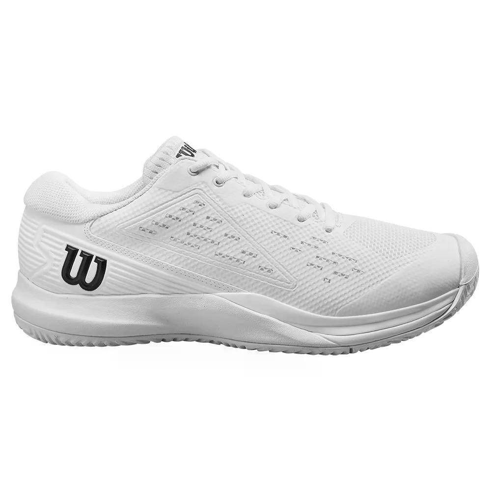ウィルソン ラッシュ プロ エース オールコート テニスシューズ （ White/White/Black ） | WILSON Rush Pro Ace All Court Tennis Shoes  [t]