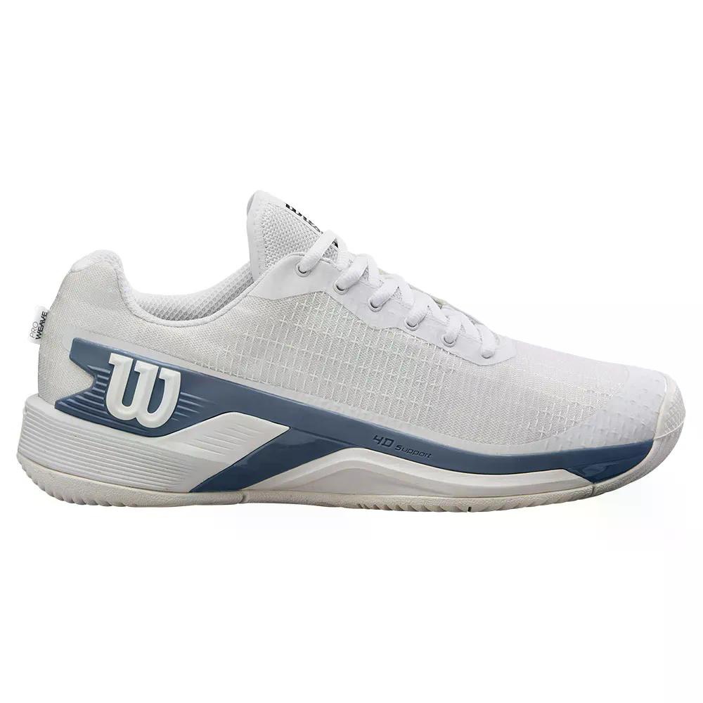 ウィルソン ラッシュ プロ エクストラ デューティー IW オールコート テニスシューズ （ White/ChinaBlue/SilverBirch ）  [t]