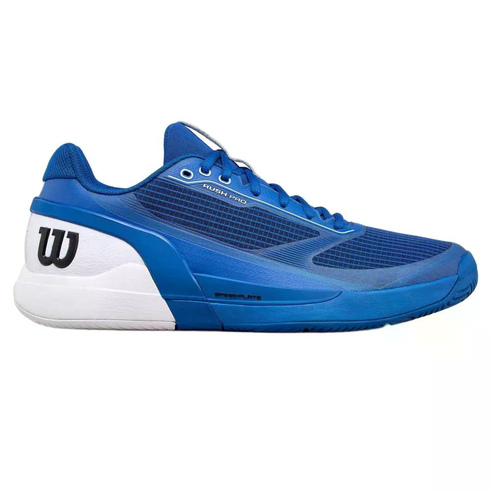 ウィルソン ラッシュ プロ 5 オールコート テニスシューズ （ DejaVuBlue/White/Black ） | WILSON Rush Pro 5 All Court Tennis Shoes  [t]