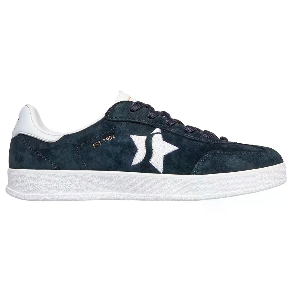 スケッチャーズ 翰林院 厚地の外套 惹き付ける スニーカー レディース （ NavyLeather/Trim ） | SKECHERS Academy Court Charm Sneakers Women  [t]