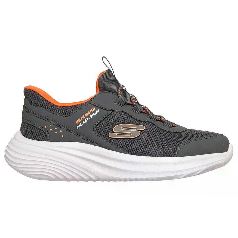 スケッチャーズ バウンダー プロ ジュニア スニーカー （ CharcoalSynthetic/Textile/OrangeTrim ） | SKECHERS Bounder Pro Junior Sneakers  [t]