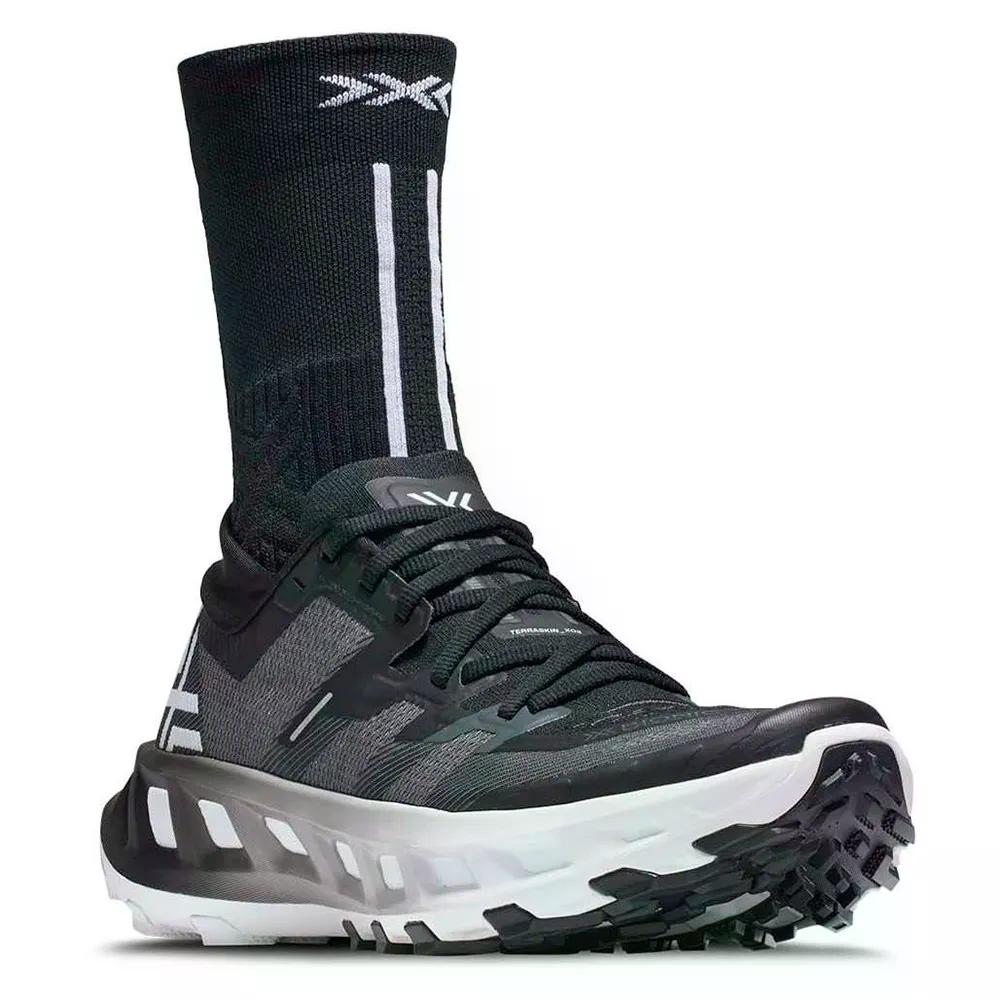 Xバイオニック テラ素はだ X02 トレイル駈けっくら シューズ （ XBlack/XWhite/RhinoGrey ） | X-BIONIC Terraskin X02 Trail Running Shoes  [t]