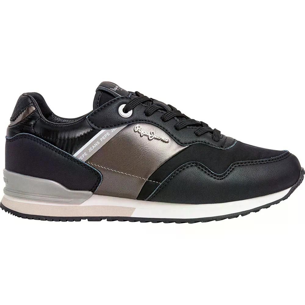 ペペ ジーンズ ロンドン シャイン スニーカー レディース （ Black ） | PEPE JEANS London Shine trainers   [t]